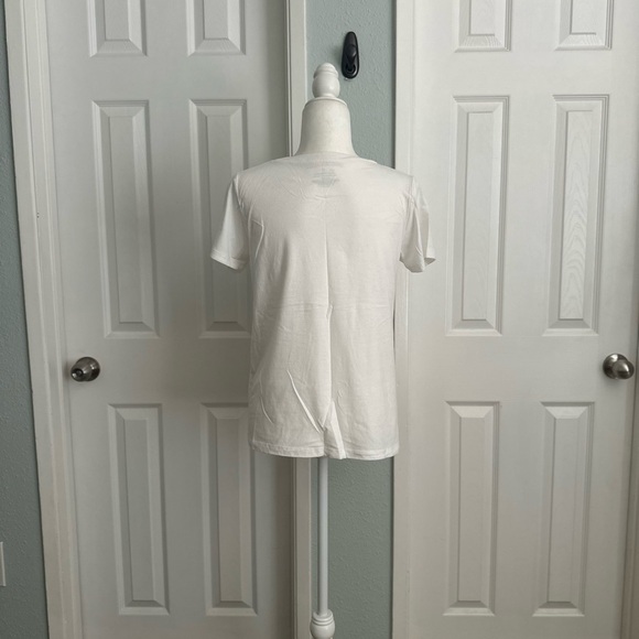 Grayson / Threads White Tee Halloween Black and Orange Pumpkin Face Print S: Med - Picture 5 of 5